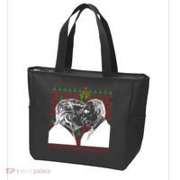 Putin Trump Mistletoe Ugly Christmas Sweater Tote Bag thumb 3