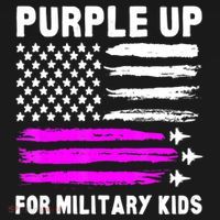Purple Up US Flag Fighter Jet Military Military Child Women's Tank Top thumb 5