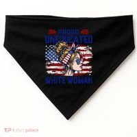 Proud Uneducated White Woman USA-Made Doggie Bandana thumb 0