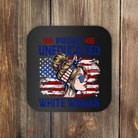 Proud Uneducated White Woman Coaster thumb 0