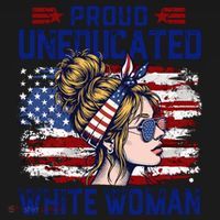Proud Uneducated White Woman Women's Hoodie thumb 2