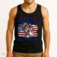 Proud Uneducated White Woman Tank Top thumb 3