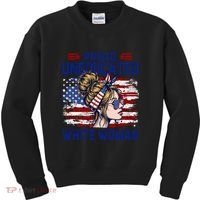 Proud Uneducated White Woman Kids Sweatshirt thumb 0