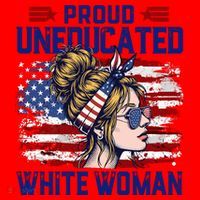 Proud Uneducated White Woman Santa Hat thumb 1