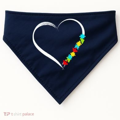 Puzzle Of Love Autism Awareness  USA-Made Doggie Bandana