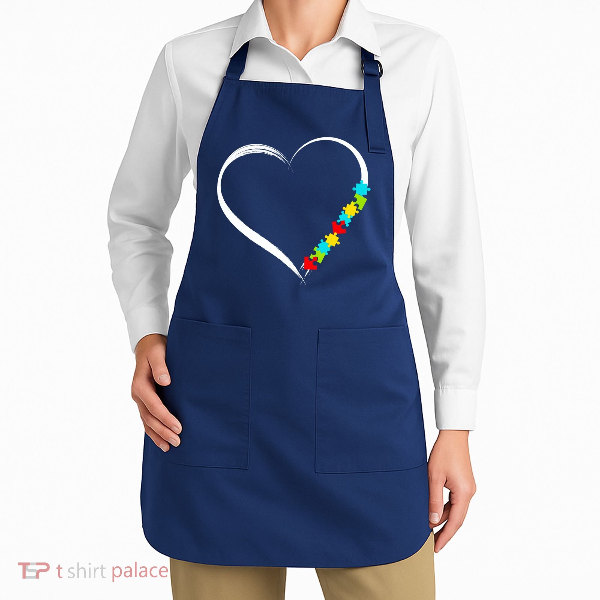 Puzzle Of Love Autism Awareness  Apron