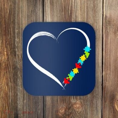 Puzzle Of Love Autism Awareness  Coaster