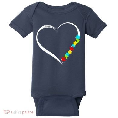 Puzzle Of Love Autism Awareness  Baby Bodysuit