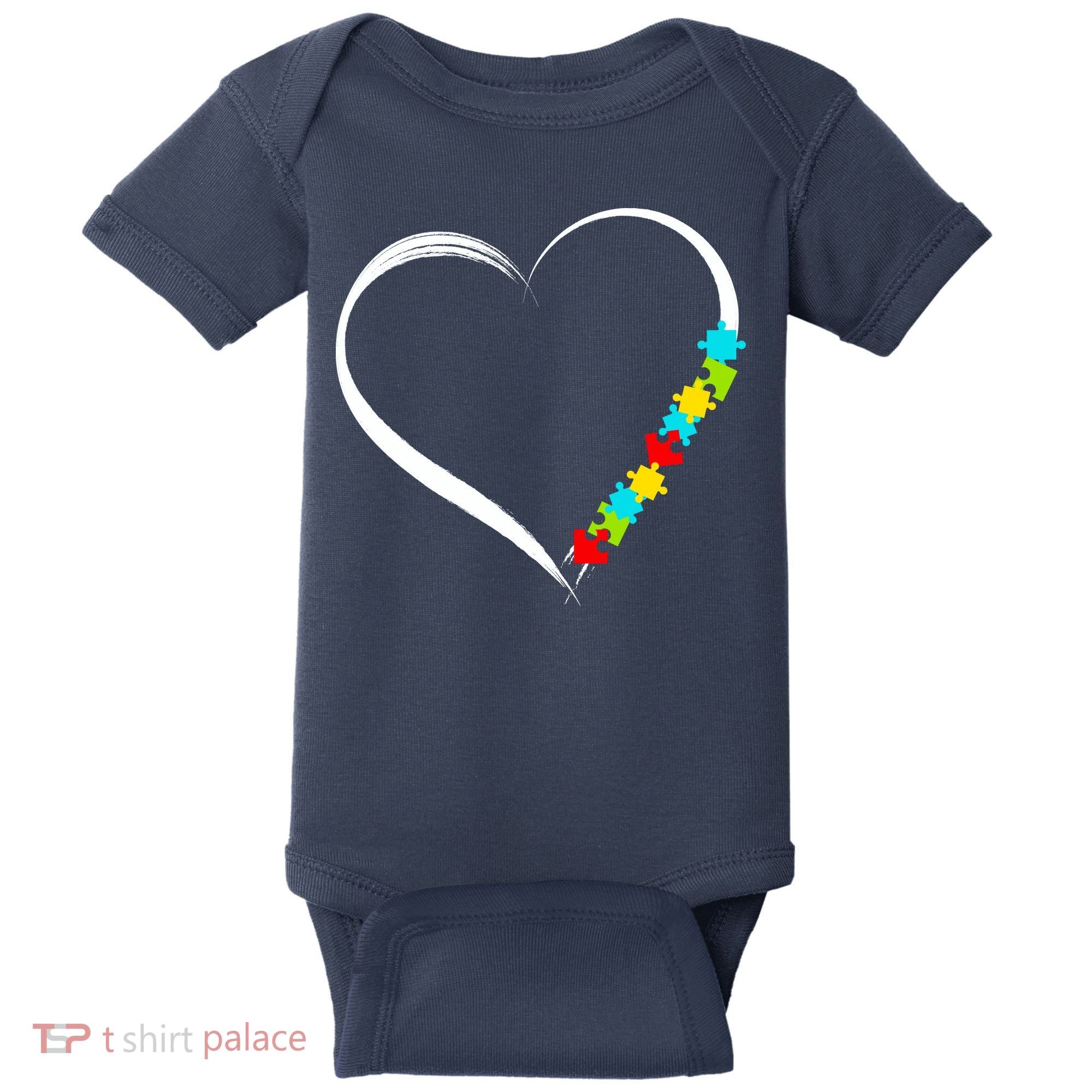 Puzzle Of Love Autism Awareness  Baby Bodysuit