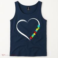Puzzle Of Love Autism Awareness  Tank Top thumb 2