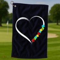 Puzzle Of Love Autism Awareness  Golf Towel thumb 1