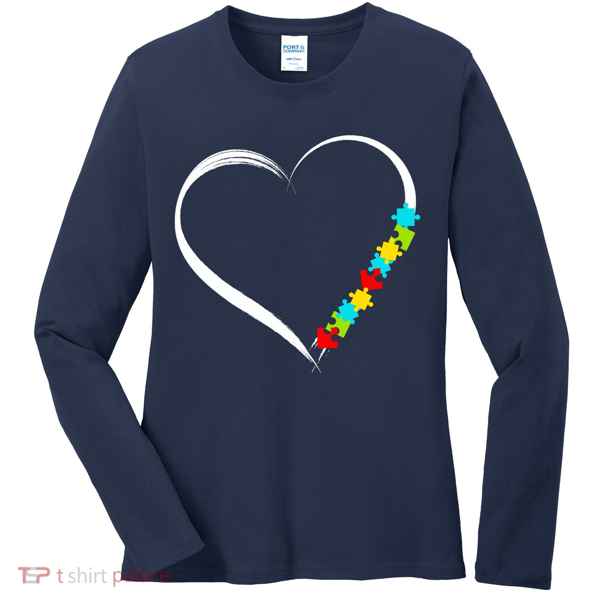 Puzzle Of Love Autism Awareness  Women's Long Sleeve Shirt