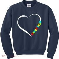 Puzzle Of Love Autism Awareness  Kids Sweatshirt thumb 0