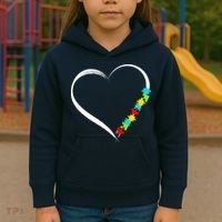 Puzzle Of Love Autism Awareness  Kids Hoodie thumb 3
