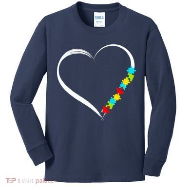 Puzzle Of Love Autism Awareness  Kids Long Sleeve Shirt