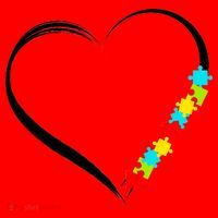 Puzzle Of Love Autism Awareness  Santa Hat thumb 1