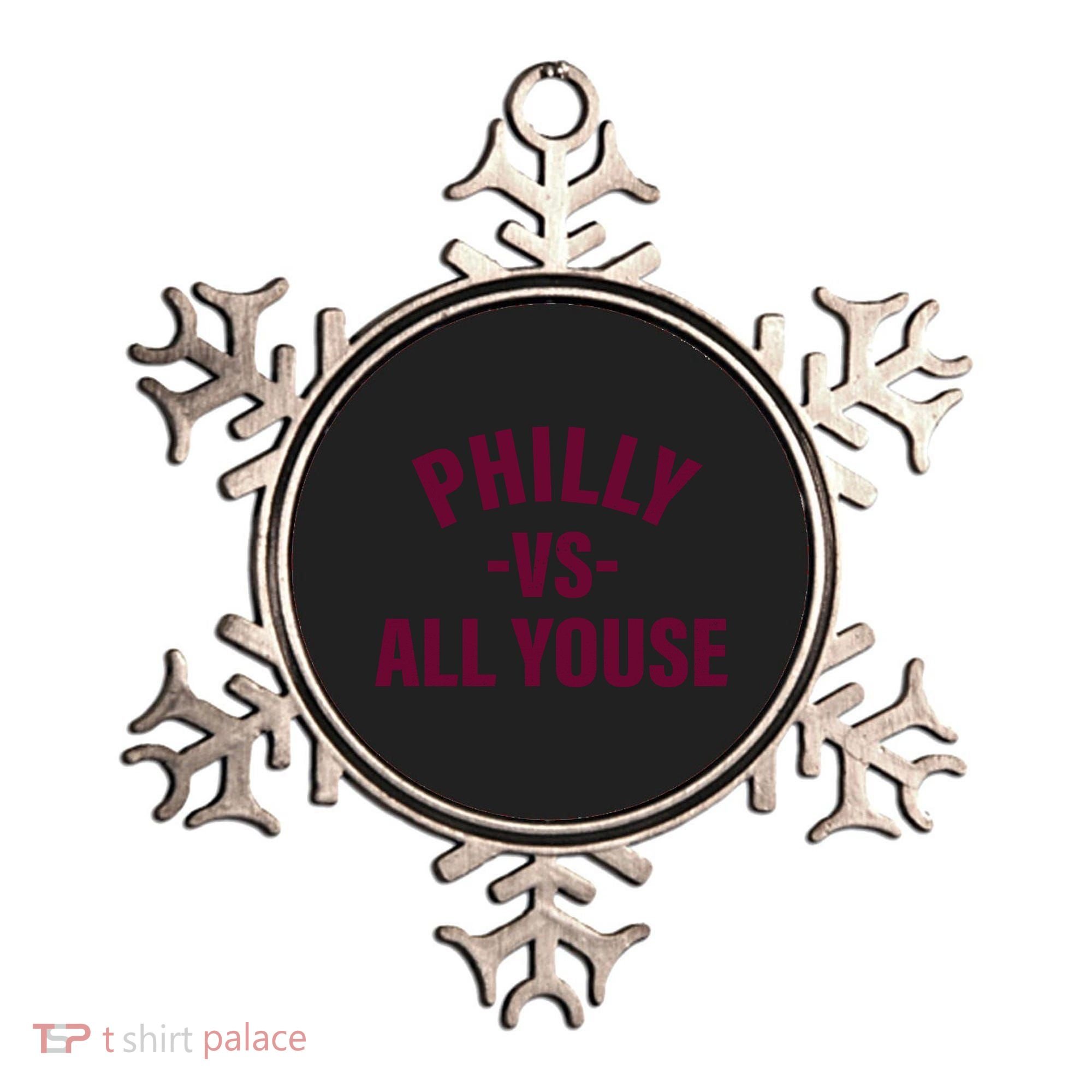 Philly Vs All Youse Funny Philadelphia Slang Retro Ornament