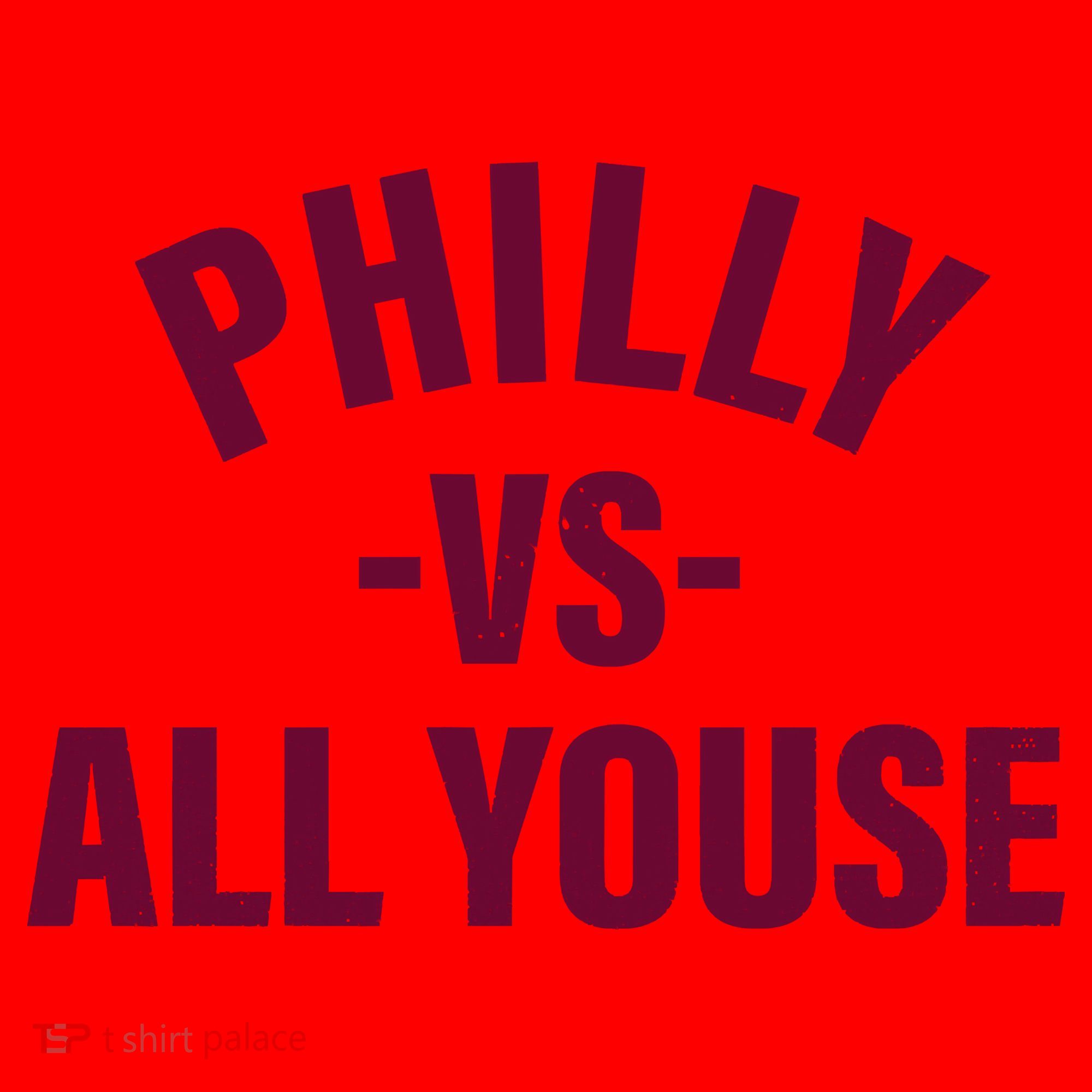 Philly Vs All Youse Funny Philadelphia Slang Retro Santa Hat