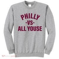 Philly Vs All Youse Funny Philadelphia Slang Retro Sweatshirt thumb 0