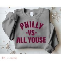 Philly Vs All Youse Funny Philadelphia Slang Retro Sweatshirt thumb 2