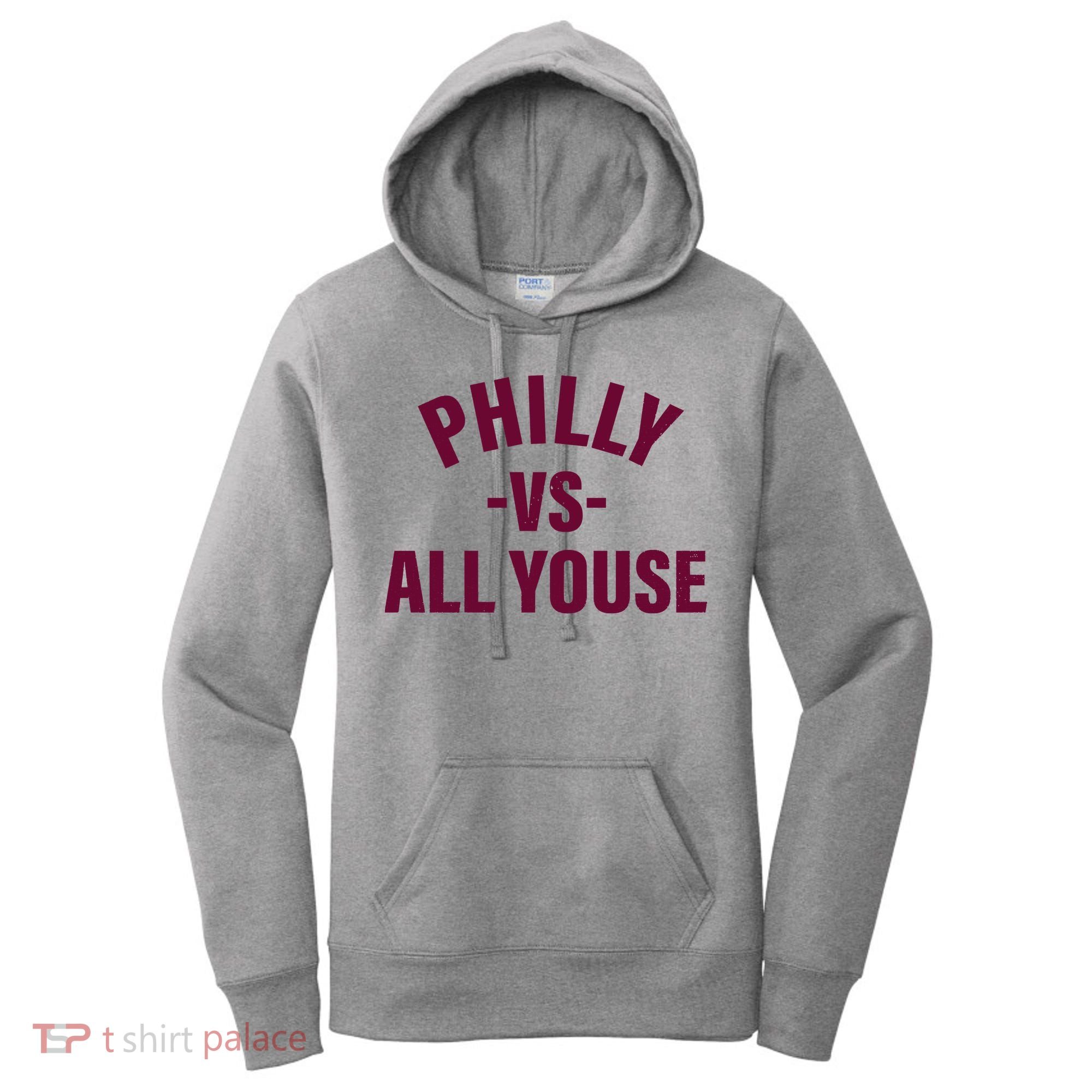 Philly Vs All Youse Funny Philadelphia Slang Retro Women's Hoodie