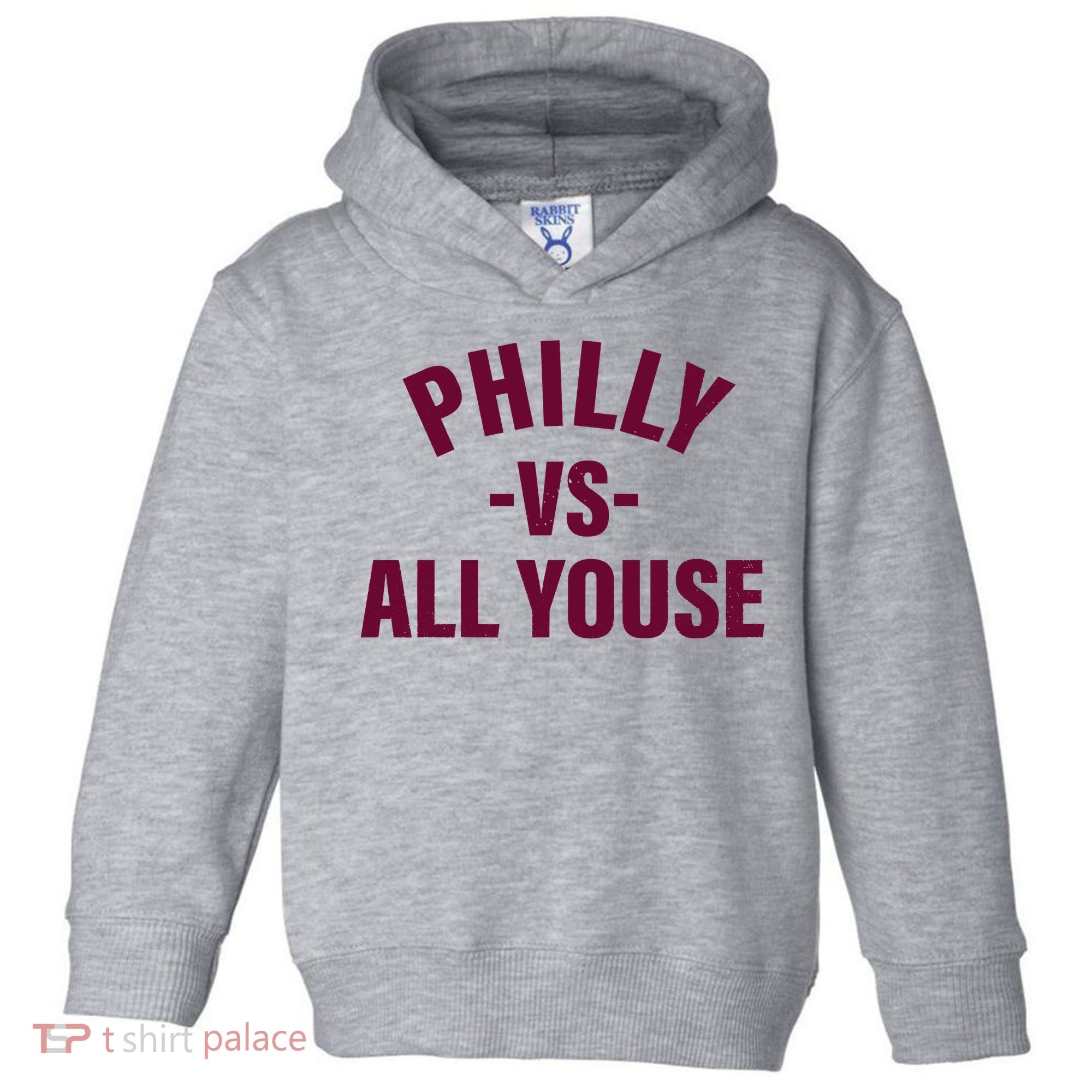 Philly Vs All Youse Funny Philadelphia Slang Retro Toddler Hoodie