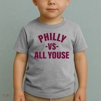 Philly Vs All Youse Funny Philadelphia Slang Retro Toddler T-Shirt thumb 2