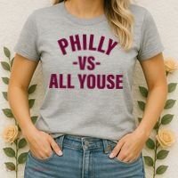 Philly Vs All Youse Funny Philadelphia Slang Retro Women's T-Shirt thumb 2