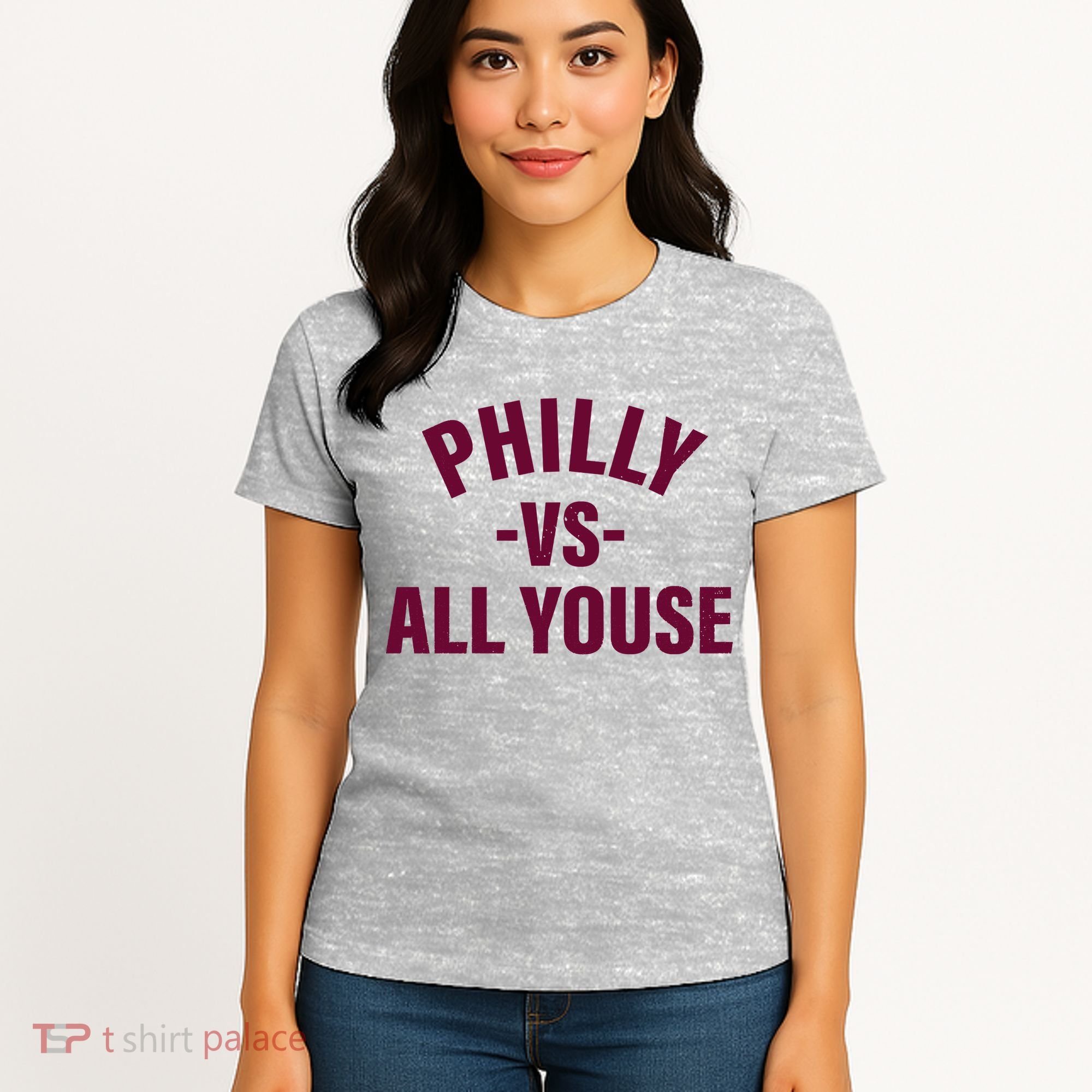 Philly Vs All Youse Funny Philadelphia Slang Retro Women's T-Shirt