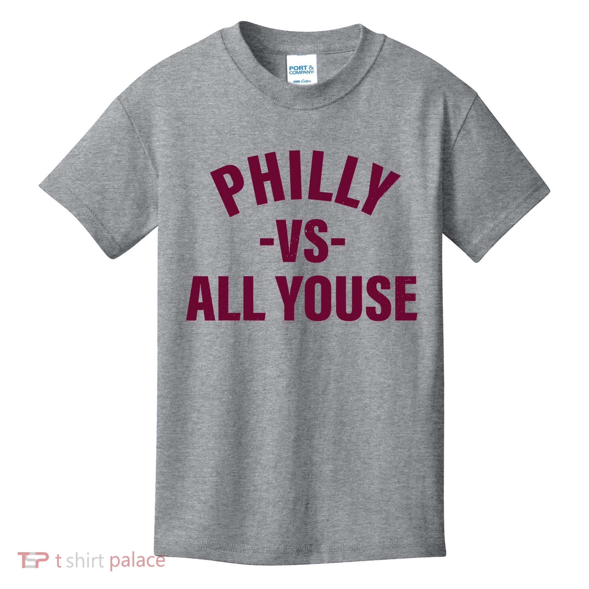 Philly Vs All Youse Funny Philadelphia Slang Retro Kids T-Shirt