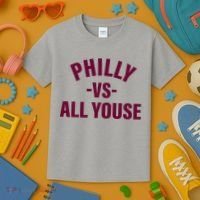 Philly Vs All Youse Funny Philadelphia Slang Retro Kids T-Shirt thumb 3