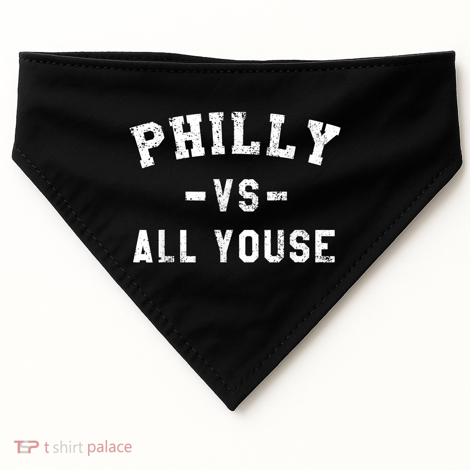 Philly Vs All Youse Funny Philadelphia Slang Retro USA-Made Doggie Bandana