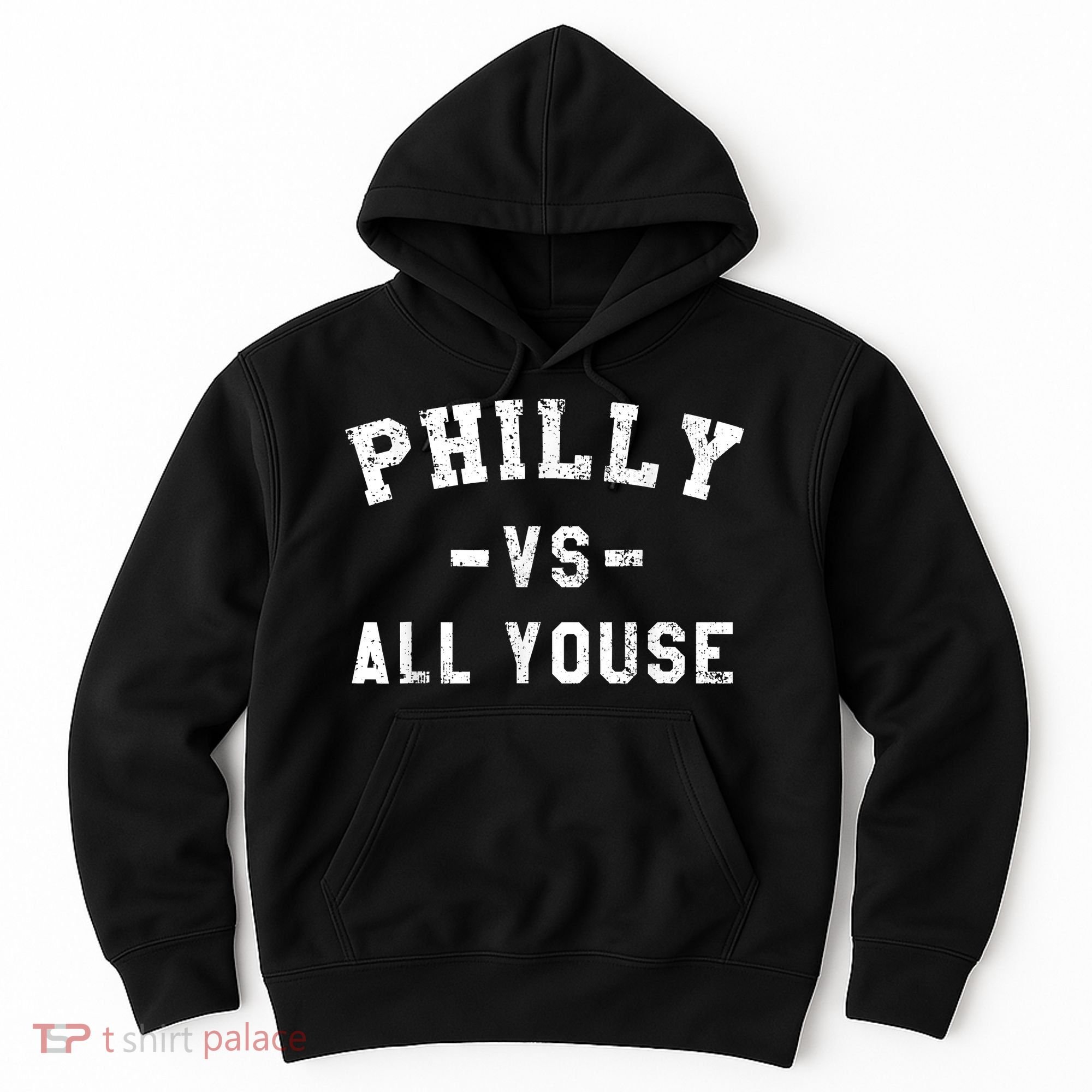 Philly Vs All Youse Funny Philadelphia Slang Retro Hoodie