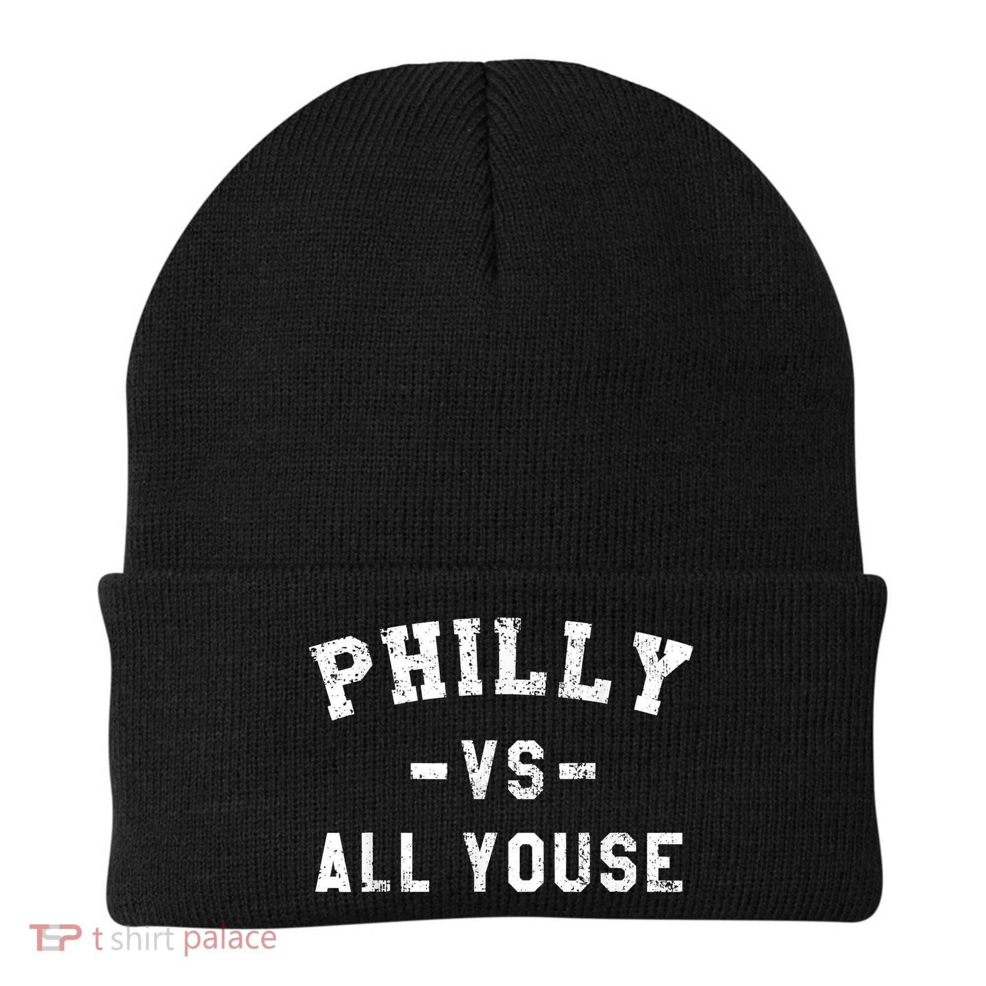 Philly Vs All Youse Funny Philadelphia Slang Retro Beanie