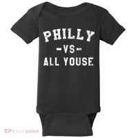 Philly Vs All Youse Funny Philadelphia Slang Retro Baby Bodysuit thumb 0