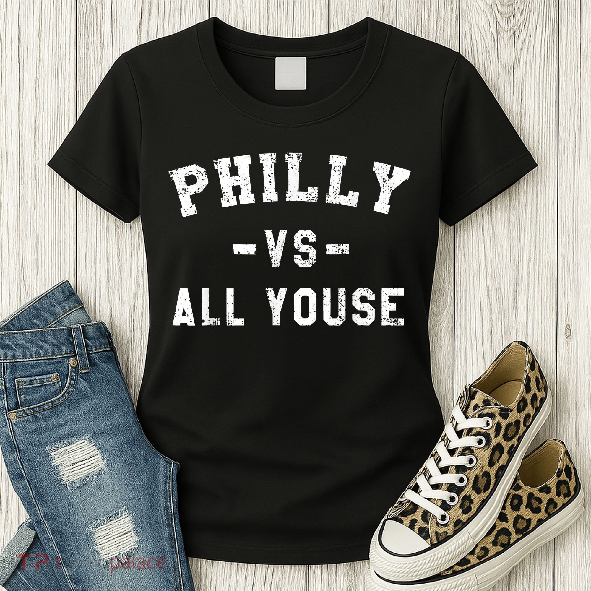 Philly Vs All Youse Funny Philadelphia Slang Retro Women's T-Shirt