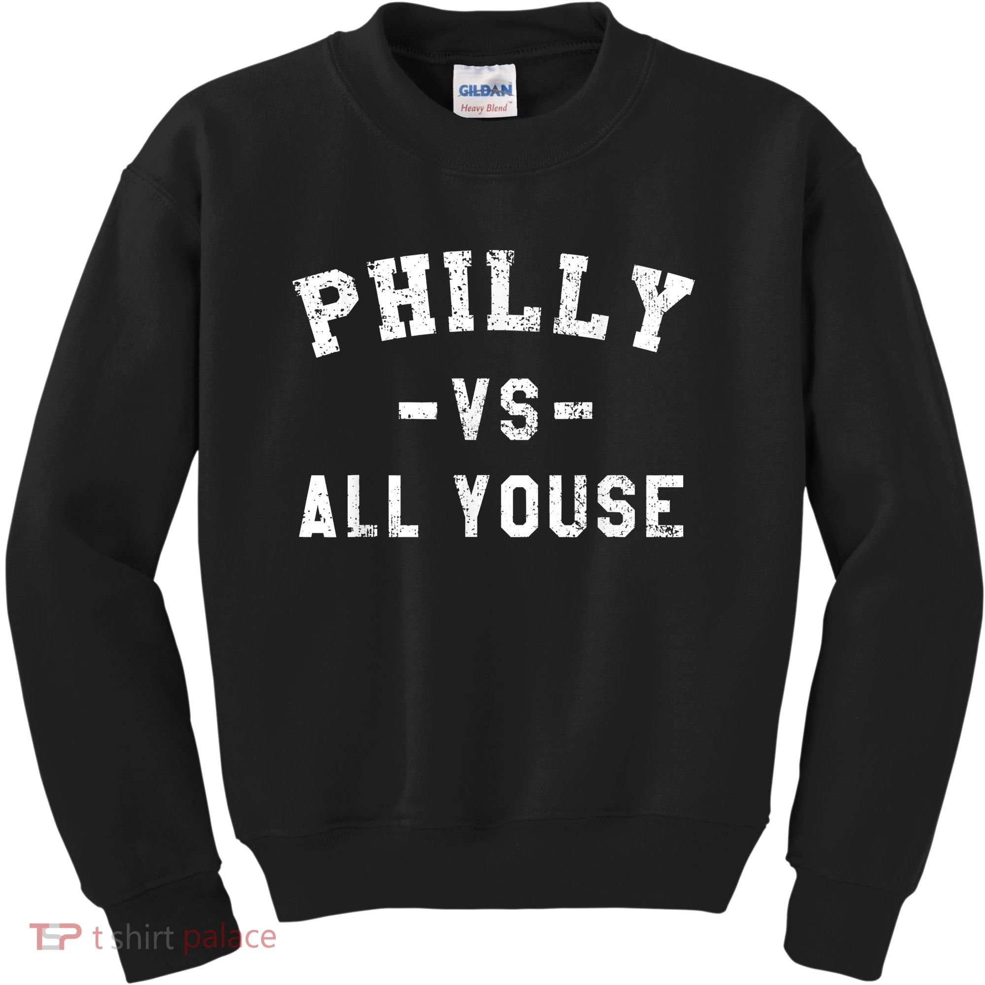 Philly Vs All Youse Funny Philadelphia Slang Retro Kids Sweatshirt