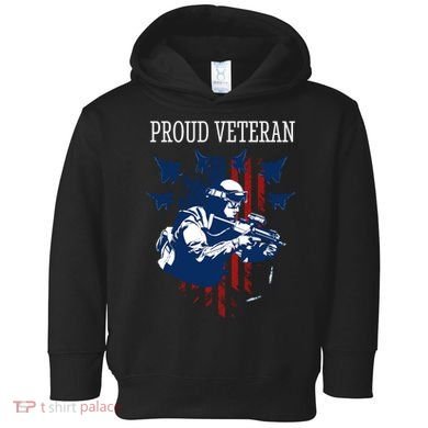Proud Veteran Airstrike Combat Toddler Hoodie