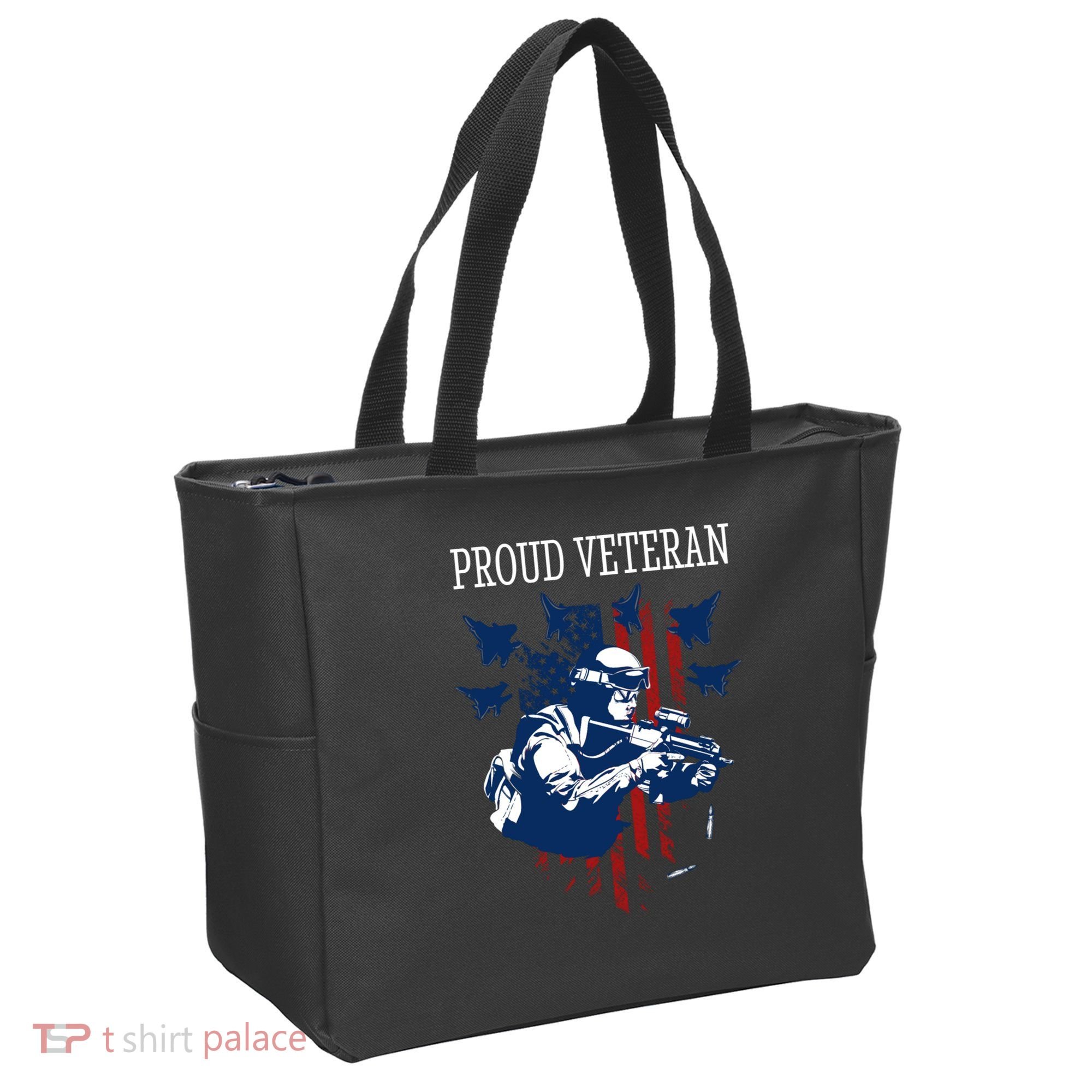 Proud Veteran Airstrike Combat Tote Bag