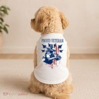 Proud Veteran Airstrike Combat Doggie Tank thumb 2