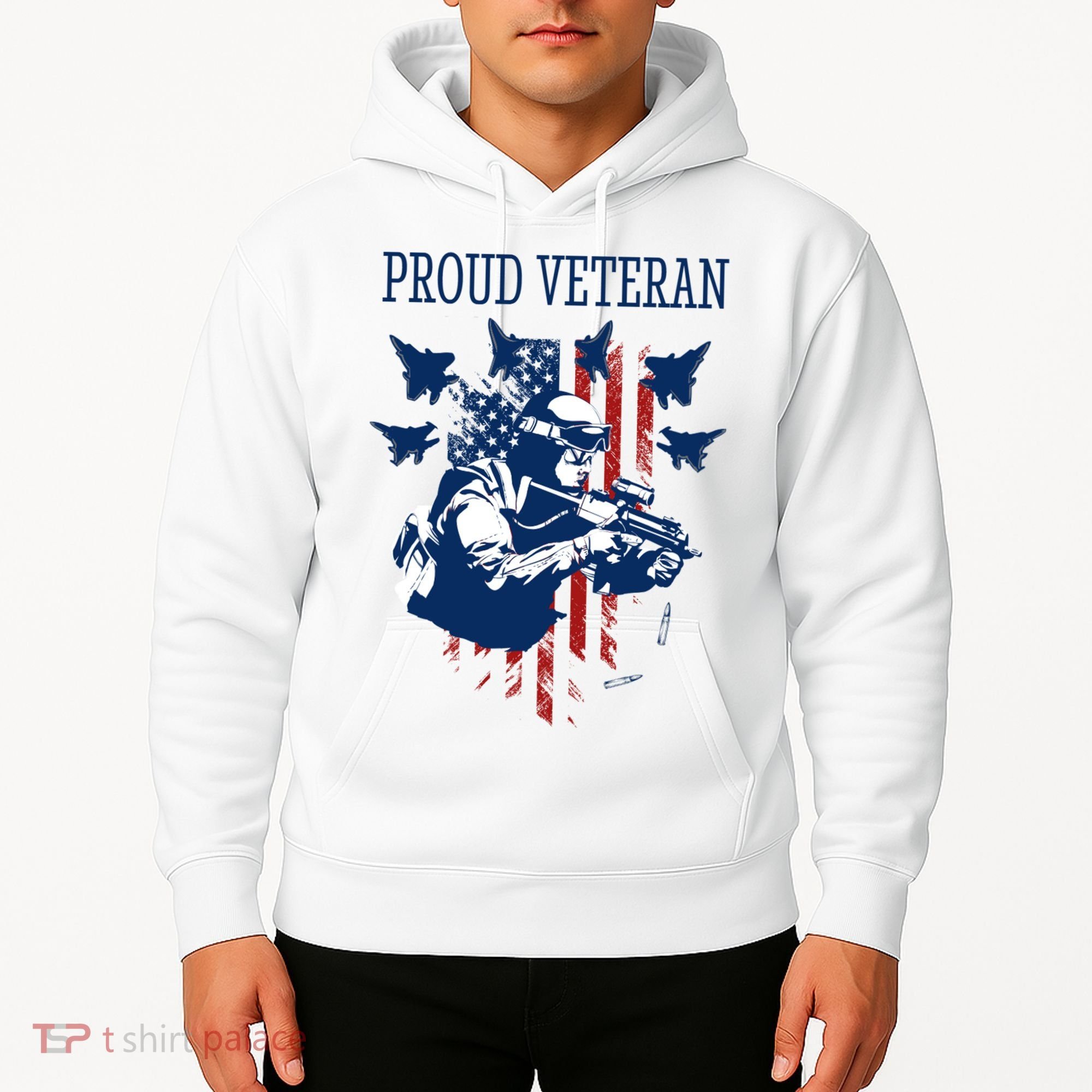 Proud Veteran Airstrike Combat Hoodie