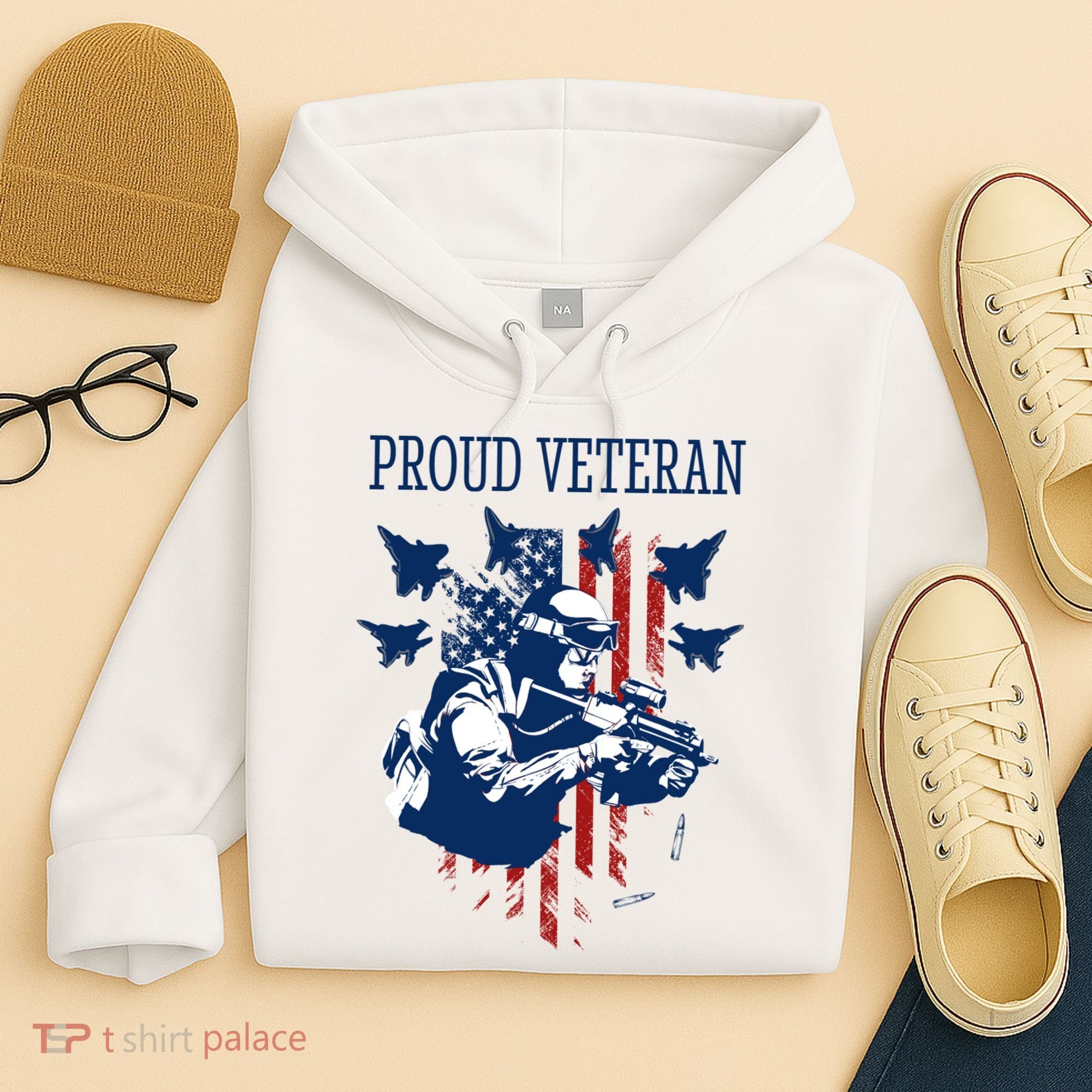 Proud Veteran Airstrike Combat Hoodie
