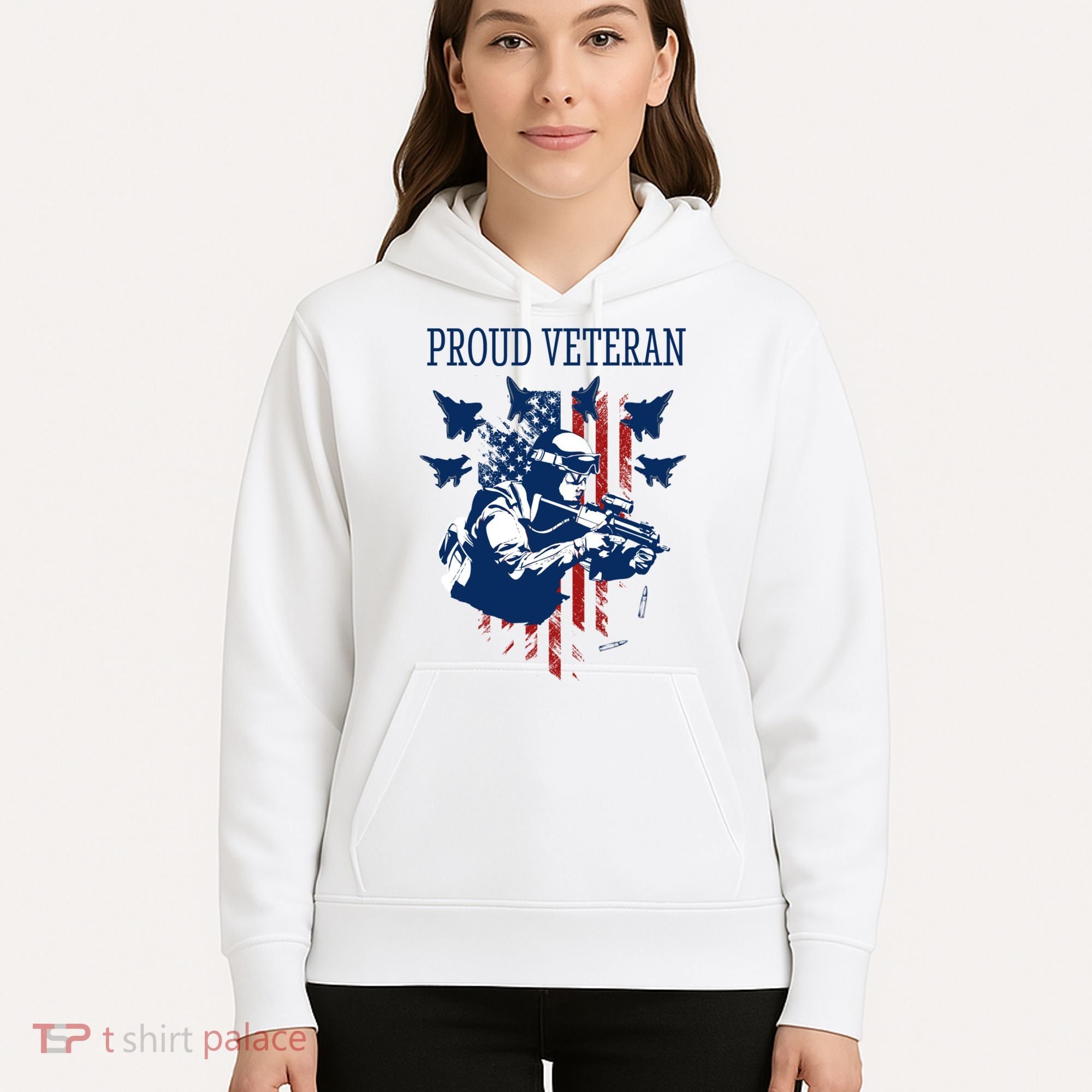 Proud Veteran Airstrike Combat Hoodie