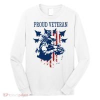 Proud Veteran Airstrike Combat Long Sleeve Shirt thumb 0