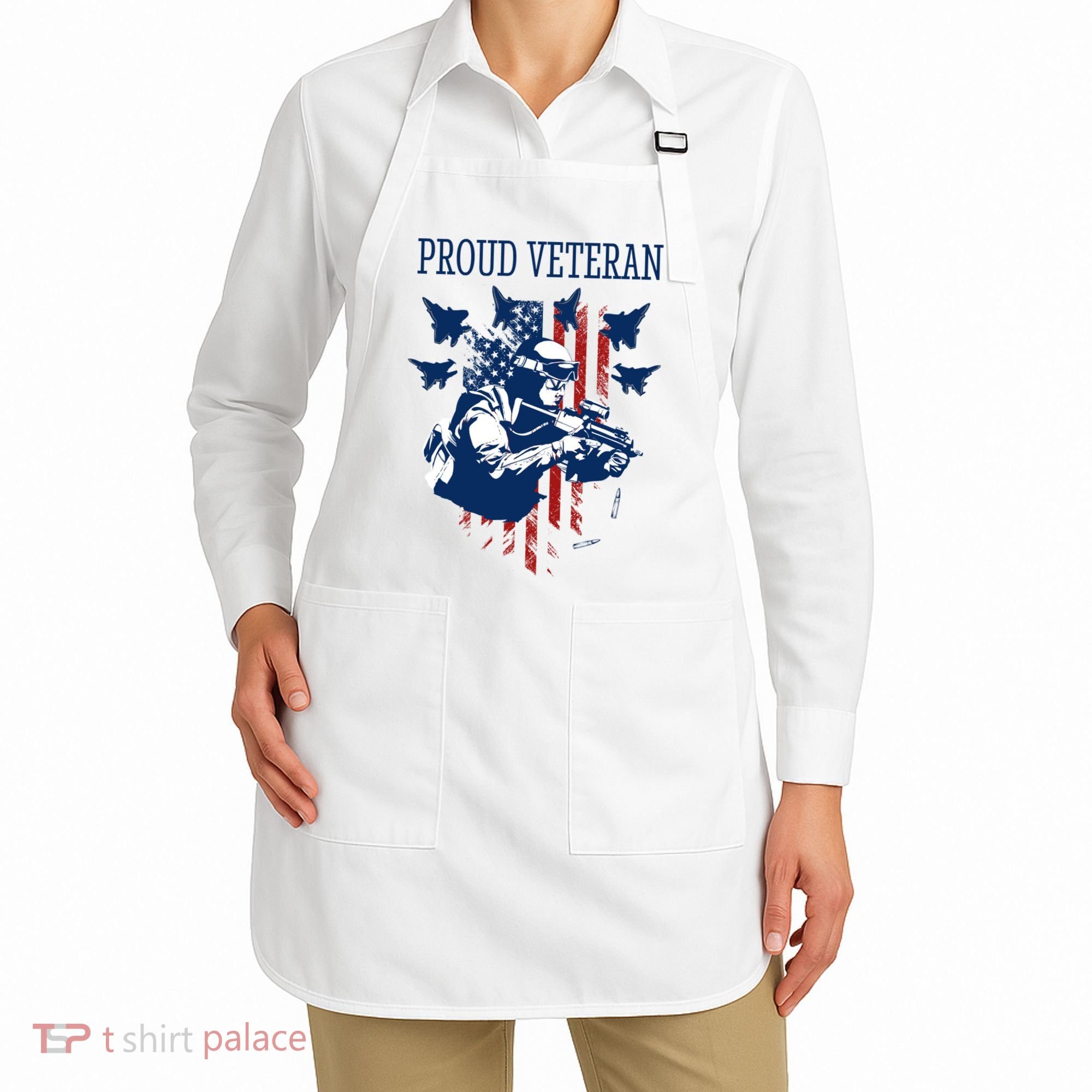 Proud Veteran Airstrike Combat Apron