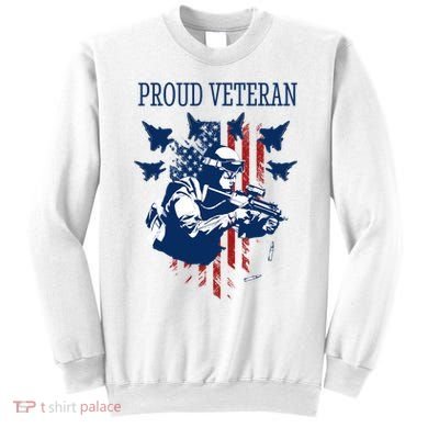 Proud Veteran Airstrike Combat Sweatshirt
