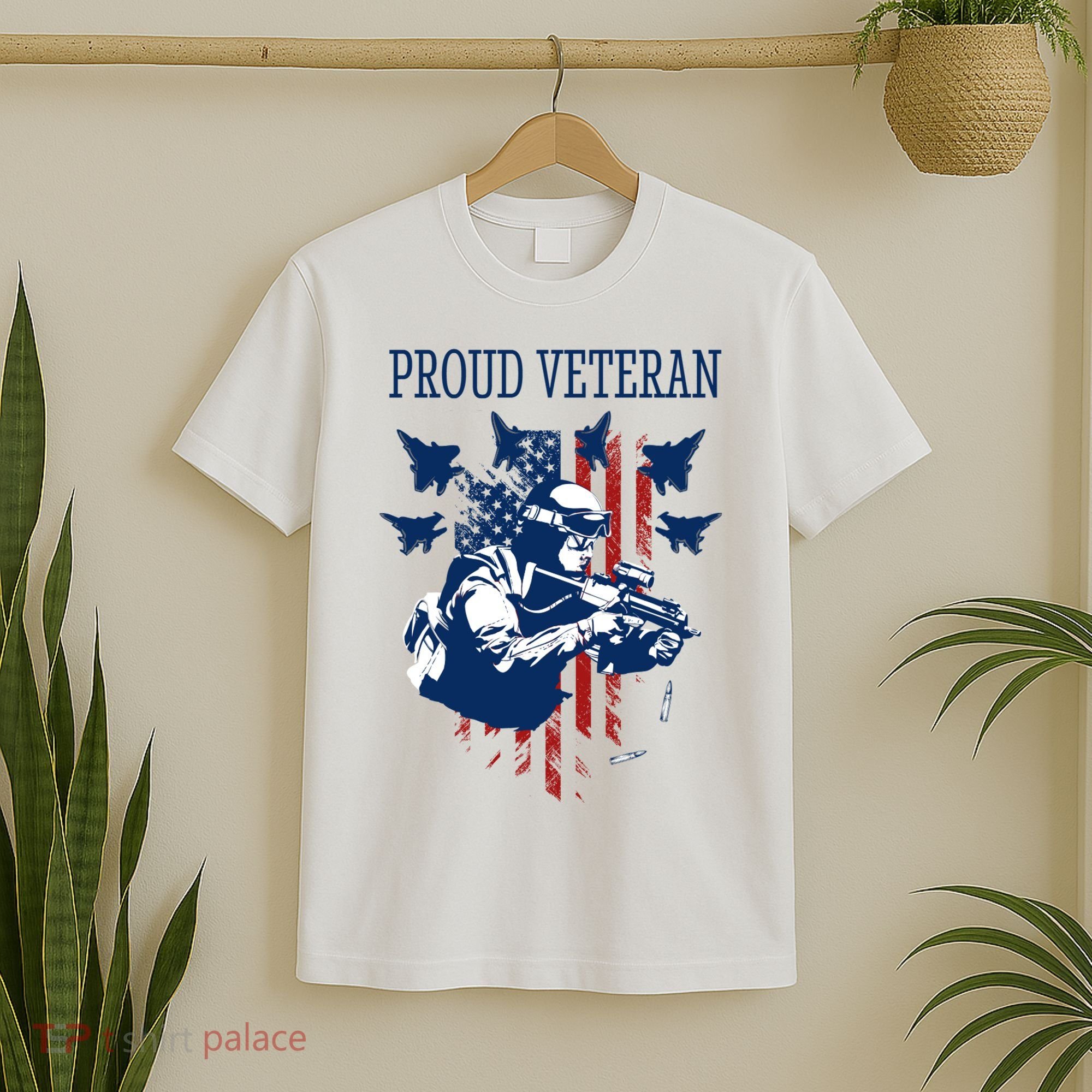 Proud Veteran Airstrike Combat T-Shirt