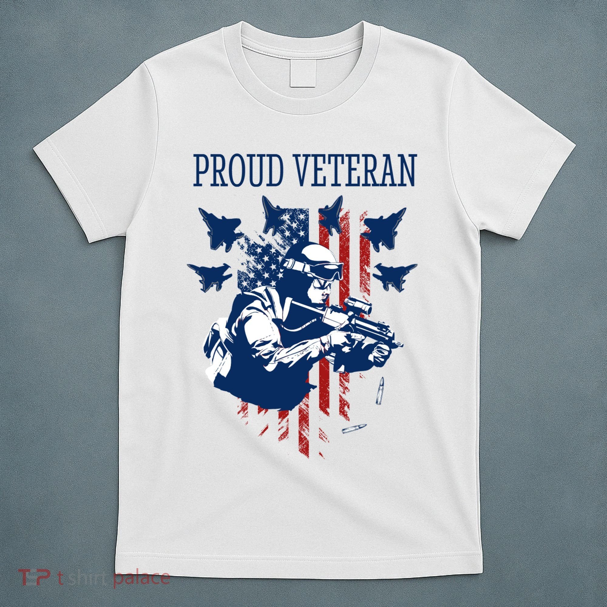 Proud Veteran Airstrike Combat T-Shirt