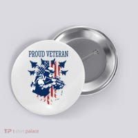 Proud Veteran Airstrike Combat Button thumb 0