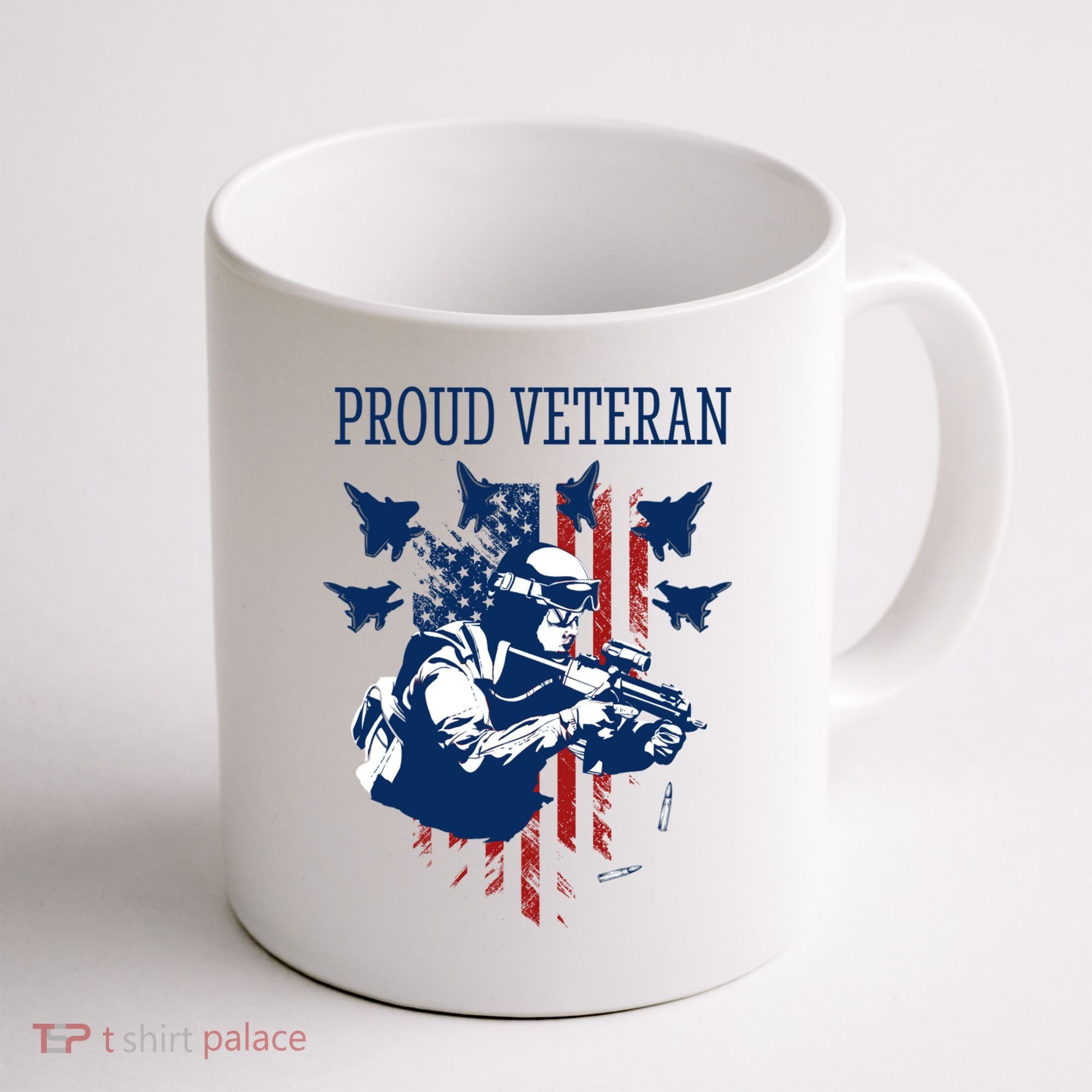 Proud Veteran Airstrike Combat Coffee Mug